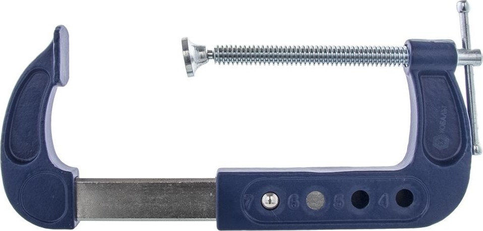 Струбцина G-образная раздвижная Кобальт 50 - 75 мм 244-506 244-506 - изображение 2