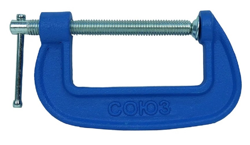 Струбцина G-образная СОЮЗ 1078-01-75С 75 мм, чугун, оцинкованный винт