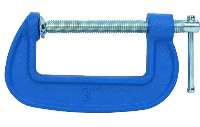 Струбцина G-образная СОЮЗ 1078-01-75С 75 мм, чугун, оцинкованный винт - изображение 2