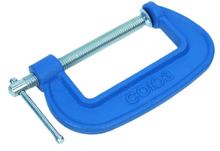 Струбцина G-образная СОЮЗ 1078-01-75С 75 мм, чугун, оцинкованный винт - изображение 3