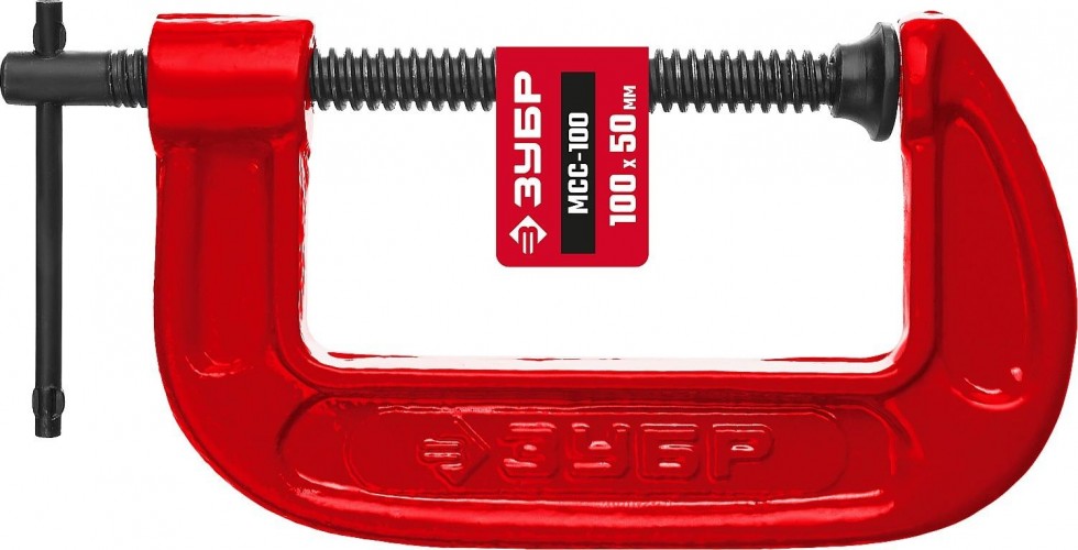 Струбцина G-образная ЗУБР МСС-100 тип G 100 мм, 32244-100 - изображение 3
