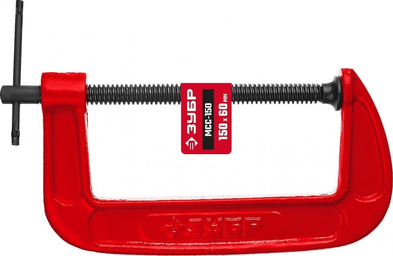 Струбцина G-образная ЗУБР МСС-150 тип G 150 мм, 32244-150 - изображение 3