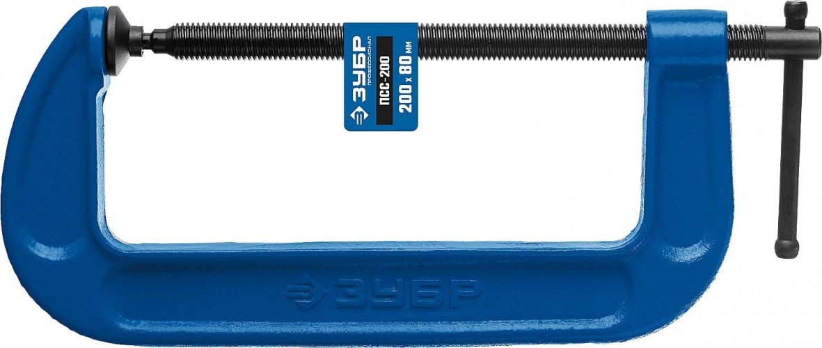 Струбцина G-образная ЗУБР ПСС-200 тип G 200 мм, 32245-200_z02 - изображение 4