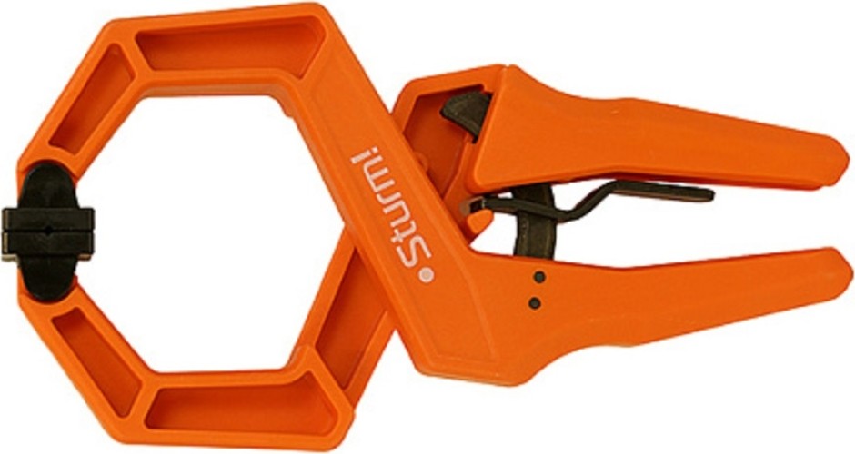 Струбцина прижимная Sturm 1078-09-075 с храповым механизмом, длина 226мм, зев 75мм