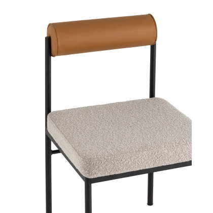 Стул «Брунсли, букле» с мягким сиденьем (окрашенный металлокаркас) - изображение 3