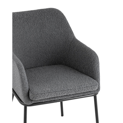 Стул-кресло «Кобб с подлокотниками» с мягким сиденьем (окрашенный каркас) - изображение 4