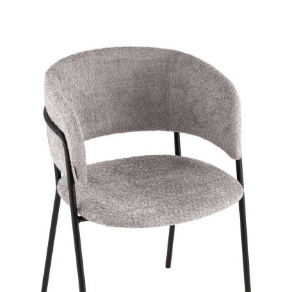 Стул-кресло «Настурция NEW, букле» с мягким сиденьем (окрашенный каркас) - изображение 4