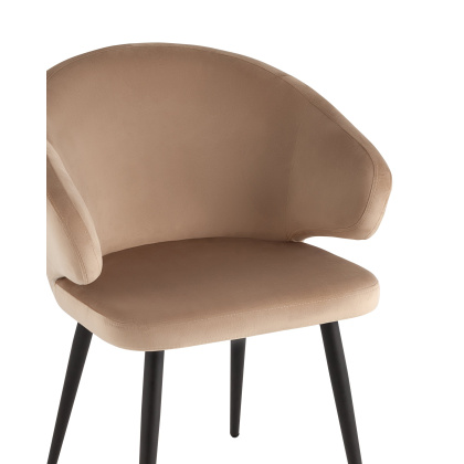 Стул-кресло с подлокотниками «Кесо» с мягким  сиденьем (окрашенный каркас) - изображение 4