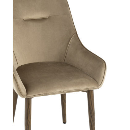 Стул-полукресло «Дубай» с мягким сиденьем (ножки стальные) (продажа комплектами по 4 шт.) - изображение 2