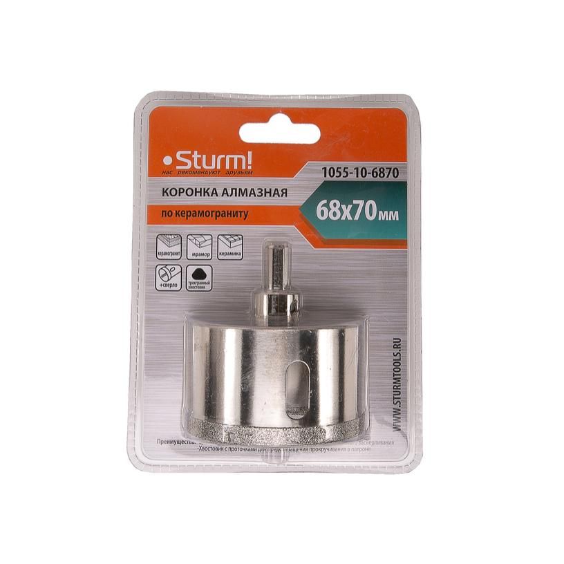 Коронка алмазная Sturm! 1055-10-6870 - изображение 2