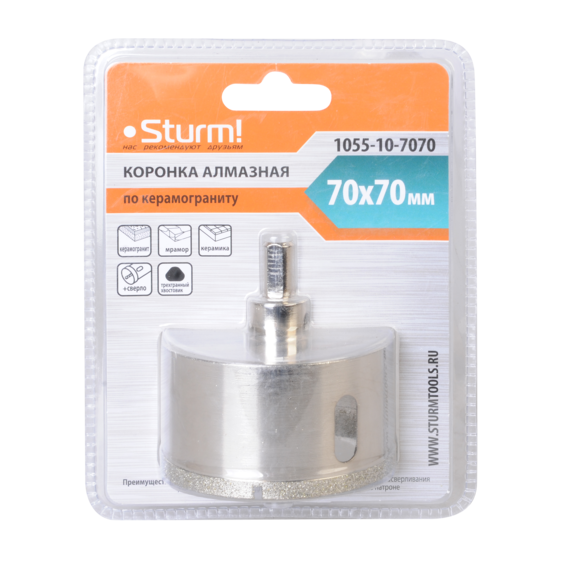Коронка алмазная Sturm! 1055-10-7070 - изображение 3