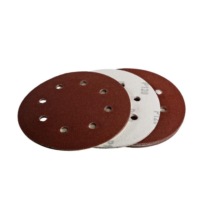 Шлифбумага круглая Sturm 180мм, зерно 120, 8 отверстий, 20шт - изображение 4