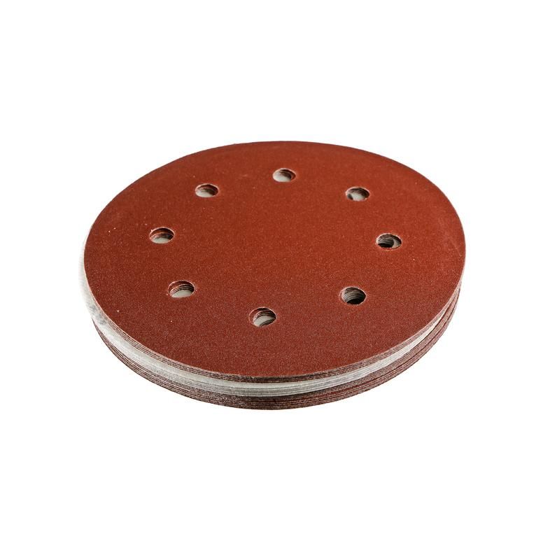Шлифбумага круглая Sturm 180мм, зерно 180, 8 отверстий, 20шт - изображение 2