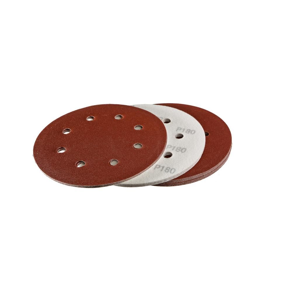 Шлифбумага круглая Sturm 180мм, зерно 180, 8 отверстий, 20шт - изображение 4