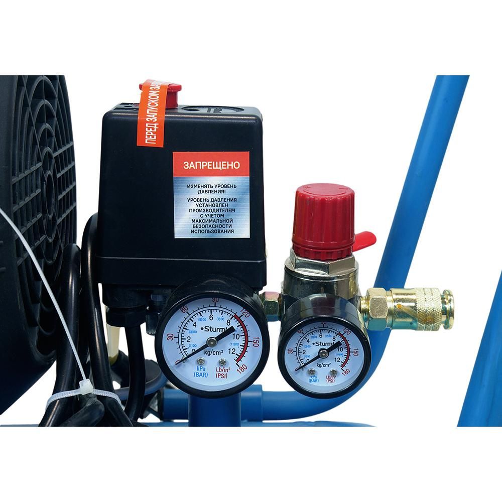 Компрессор воздушный масляный Sturm! AC932100, 2,4кВт, 410л/мин, ресивер 100л, прямой привод - изображение 12