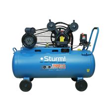 Компрессор воздушный масляный Sturm! AC932100B, 2,4кВт,370 л/мин, ресивер100л,, ременной привод - изображение 24