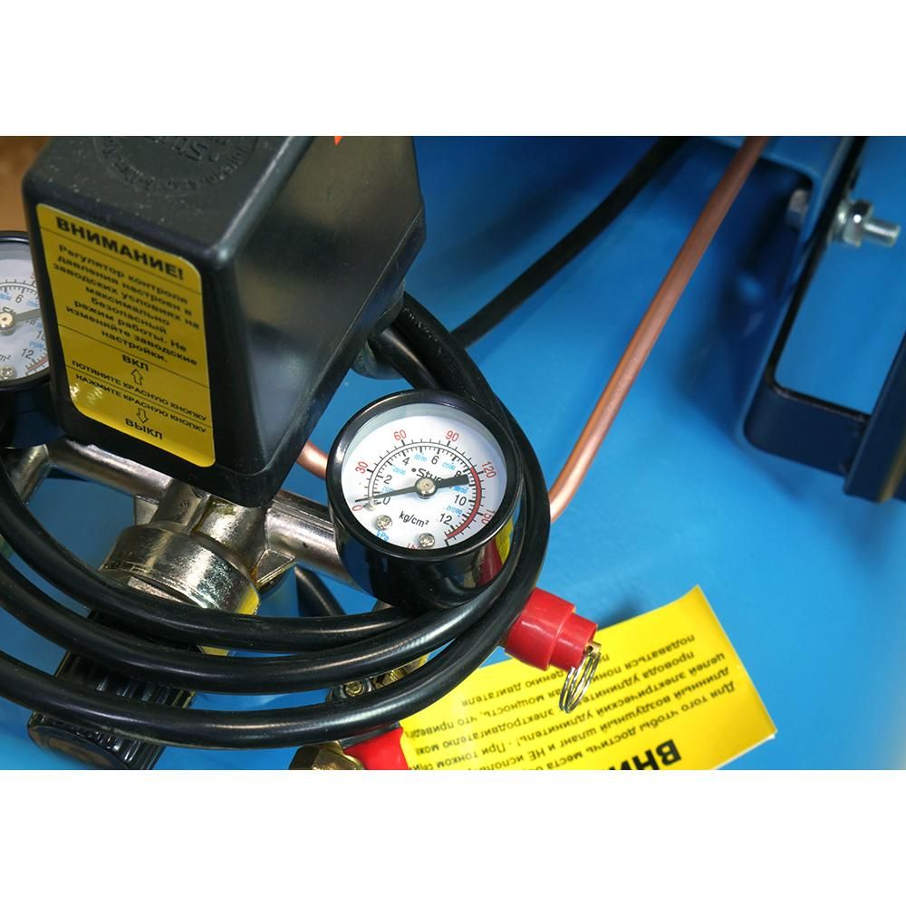 Компрессор воздушный масляный Sturm! AC932100B, 2,4кВт,370 л/мин, ресивер100л,, ременной привод - изображение 9