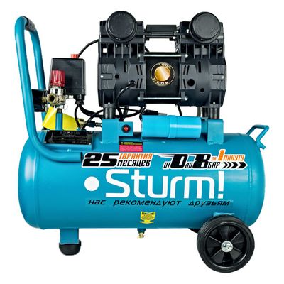 Компрессор воздушный масляный Sturm! AC93250B, 2,4кВт, 370 л/мин,50л,,ременной привод - изображение 38