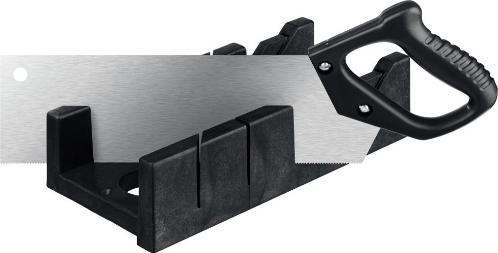 Стусло Сибин 15396-30 100х50 мм, набор пластиковое + пила 300мм