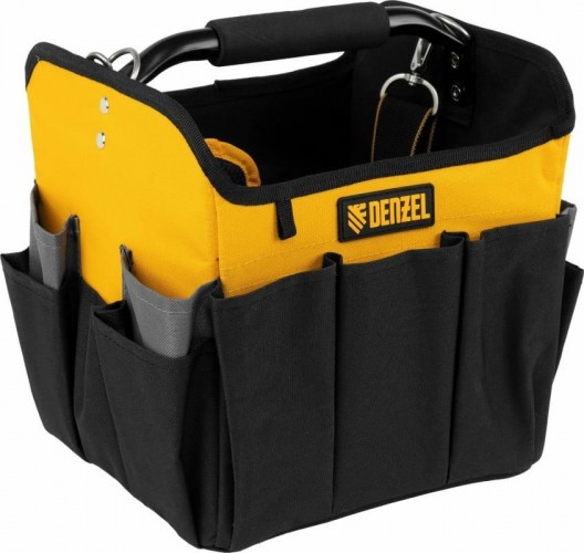 Сумка для инструмента Denzel 90 294 260х240х300 мм, 22 кармана, наплечный ремень 90294 - изображение 2