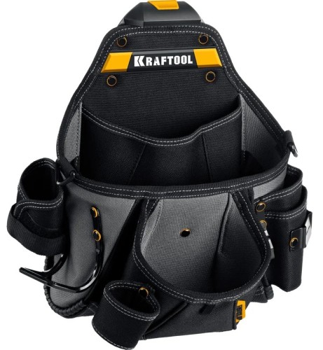 Сумка для инструмента KRAFTOOL KPB-20 поясная с быстрос. креплением FastClip, 320х310 мм 38767