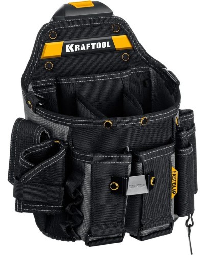 Сумка для инструмента KRAFTOOL KPB-23 поясная с быстрос. креплением FastClip, 290x310мм 38766