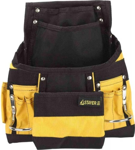 Сумка поясная для инструментов STAYER MASTER нейлоновая, 10 карманов, 2 скобы 38605 38605