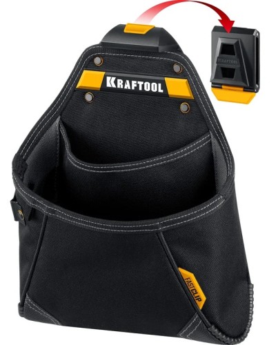 Сумка поясная KRAFTOOL KP-12 с креплением FastClip, 12 карманов, 260х340 мм 38774 - изображение 2