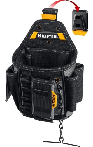 Сумка поясная KRAFTOOL KP-13E с креплением FastClip, 13 карманов, 280х200 мм 38772 - изображение 3