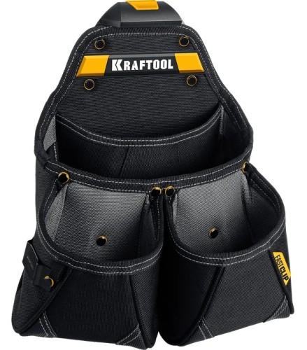 Сумка поясная KRAFTOOL KP-15 с креплением FastClip, 15 карманов, 350х320 мм 38771