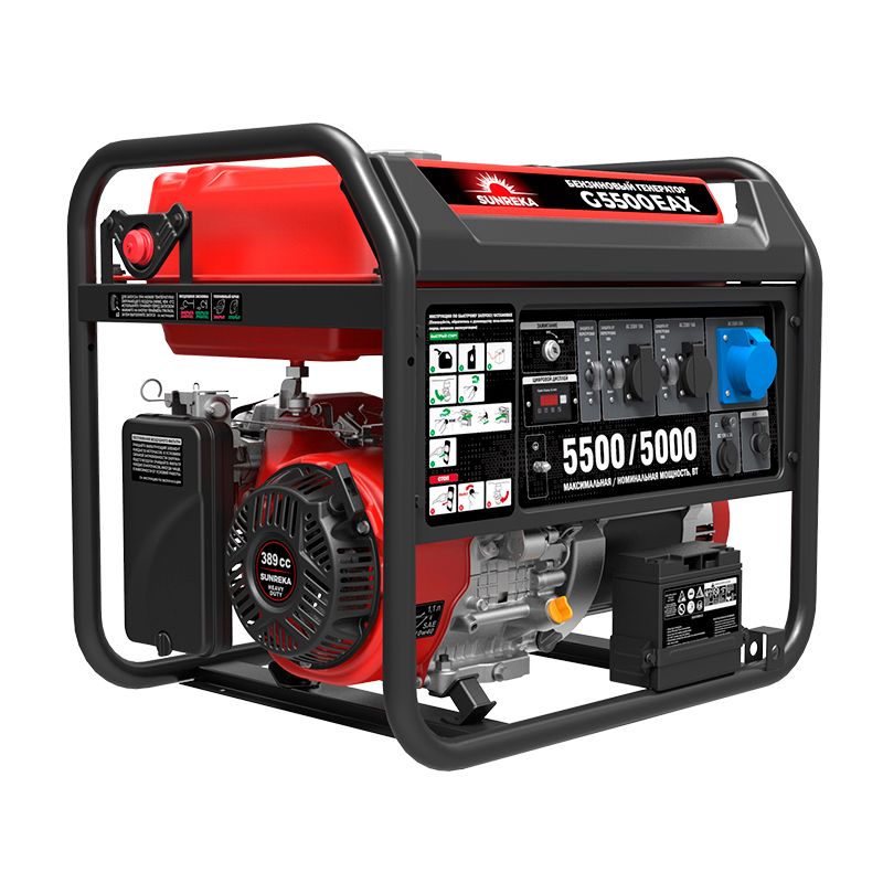 Бензиновый генератор SUNREKA G5500EAX - изображение 3