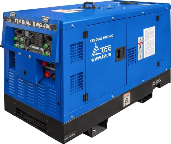Сварочный генератор ТСС DUAL DWG-400 двухпостовой дизельный 044768 - изображение 2