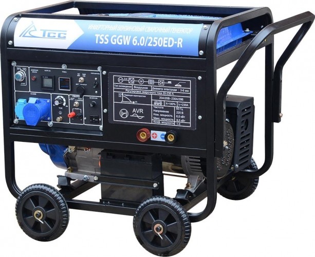 Сварочный генератор ТСС GGW 6.0/250ED-R инверторный бензиновый 022959