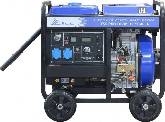 Сварочный генератор ТСС PRO DGW 3.0/250E-R дизельный 022833 - изображение 3