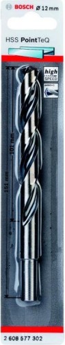Сверла по металлу BOSCH HSS  шлифованное   12.0 х101/151 мм PointTeQ 2608577302 - изображение 2