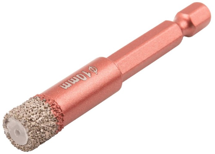 Сверло алмазное Cutop Special 10x10х67 мм, шестигранный хвостовик 1/4" 70-851