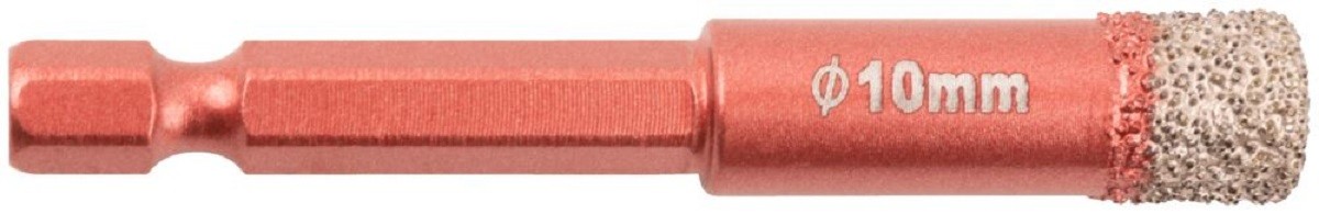 Сверло алмазное Cutop Special 10x10х67 мм, шестигранный хвостовик 1/4" 70-851 - изображение 2