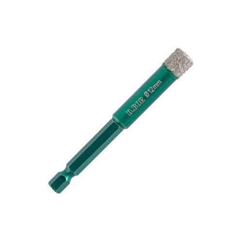 Сверло алмазное D.BOR KERAMOGRANIT-DRY 12х80 мм, HEX (¼") D-KG-D-DDC3-012