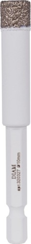 Сверло алмазное DIAM 10x35x1/4 HEX-E Extra Line V-TECH (в спекание) 320327