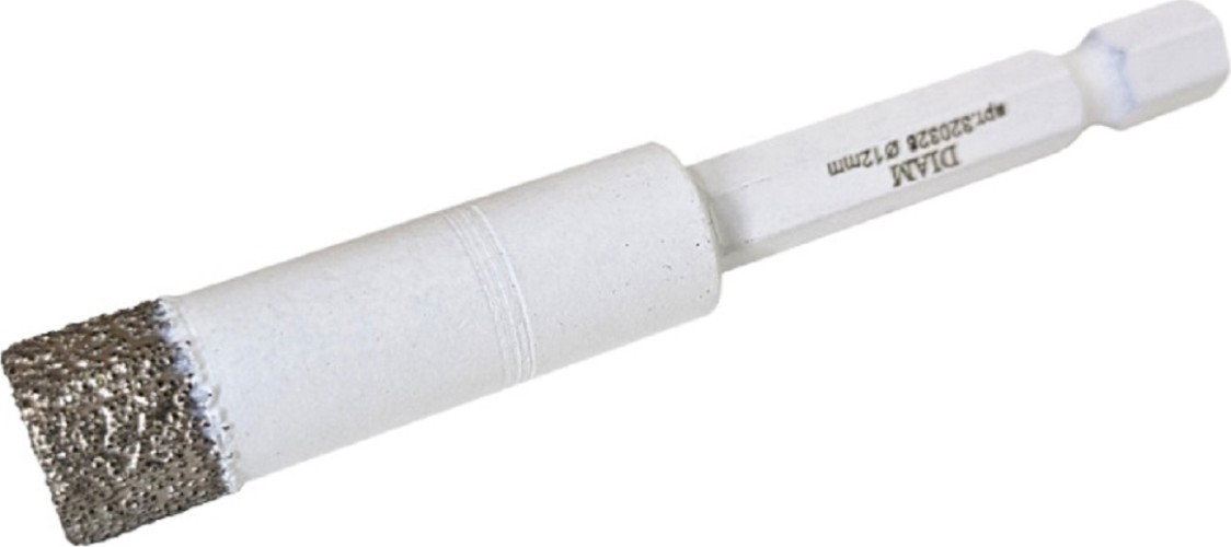 Сверло алмазное DIAM 12x35x1/4 HEX-E Extra Line V-TECH (в спекание) 320328 - изображение 3