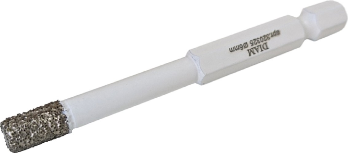 Сверло алмазное DIAM 6x35x1/4 HEX-E Extra Line V-TECH (в спекание) 320325 - изображение 3