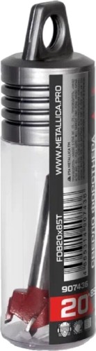 Сверло Форстнера METALLICA Ultra 20x85/55 мм твердосплавное по дереву ДСП, МДФ 907436