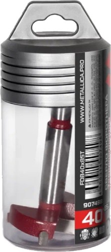 Сверло Форстнера METALLICA Ultra 40x85/55 мм твердосплавное по дереву ДСП, МДФ 907498