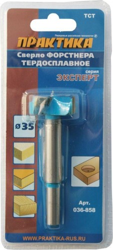 Сверло форстнера твердосплавное ПРАКТИКА 26х90х8 мм 036-841 036-841