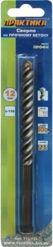 Сверло по бетону ПРАКТИКА Профи 12х150 мм 773-132
