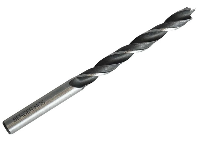 Сверло по дереву BERGER BG1486 6х93 мм спиральное
