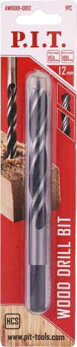 Сверло по дереву P.I.T. AWOD01-0012 спиральное 12x151мм - изображение 2
