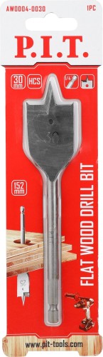 Сверло по дереву P.I.T. AWOD04-0030 перовое 30x152мм - изображение 2