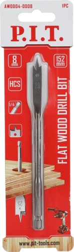 Сверло по дереву P.I.T. AWOD04-0008 перовое 8x152мм - изображение 2