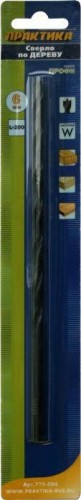 Сверло по дереву ПРАКТИКА 6х200 мм, W серия профи 775-594